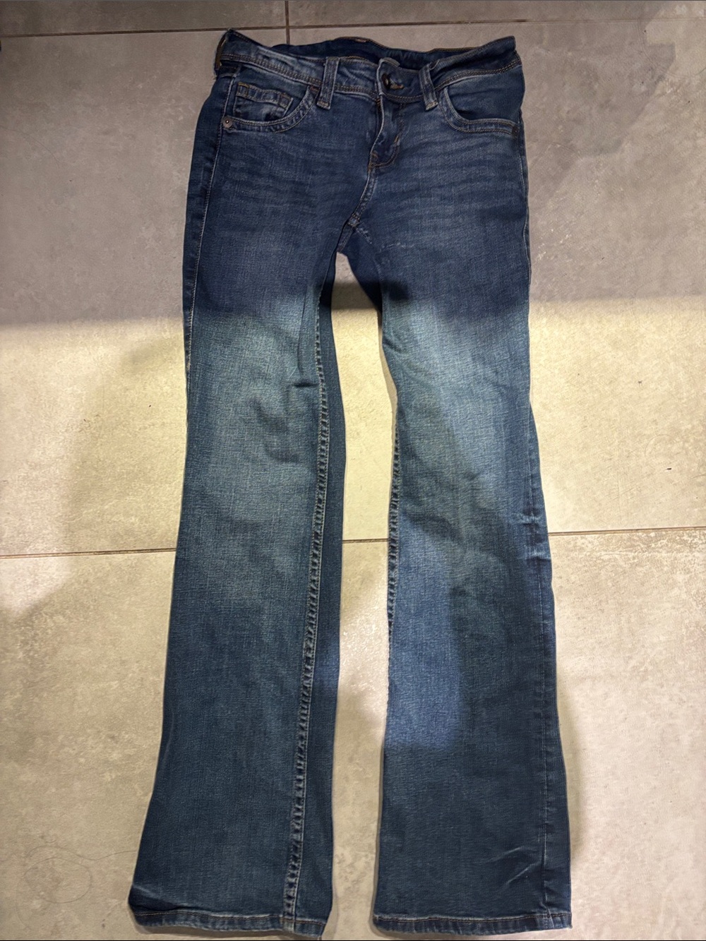 H&M Low rise flare/bootcut denim jeans size 2